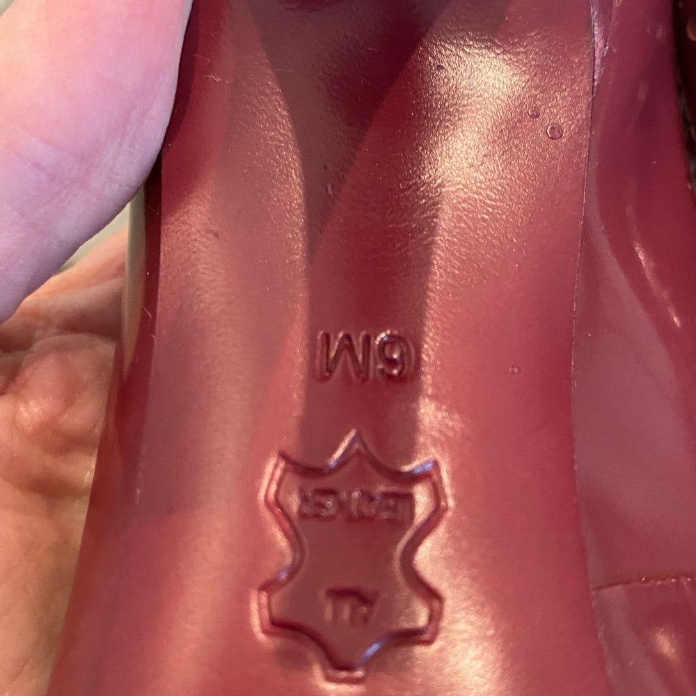 Vintage Tory Burch Spectator Pumps / Merlot & White / Womens Size 6 - Picture 11 of 13